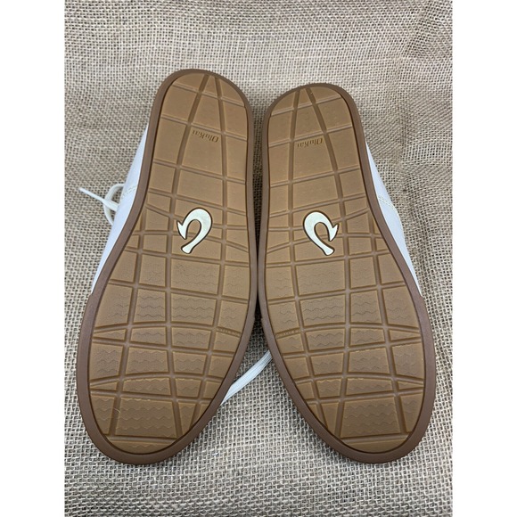 OluKai Men's White Kahu Lace Up Canvas Boat Shoe Size 8 EUR 40 - Picture 7 of 7